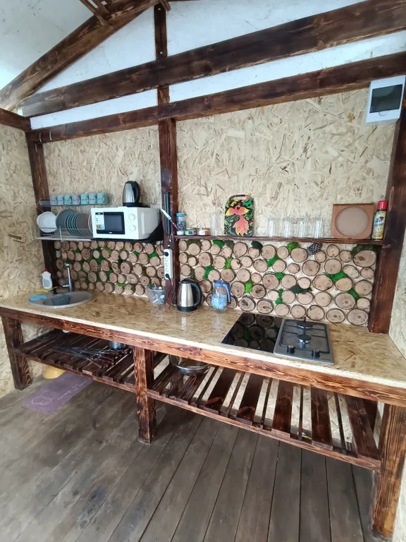 Домик А-фрейм в Абхазии (Пицунда)