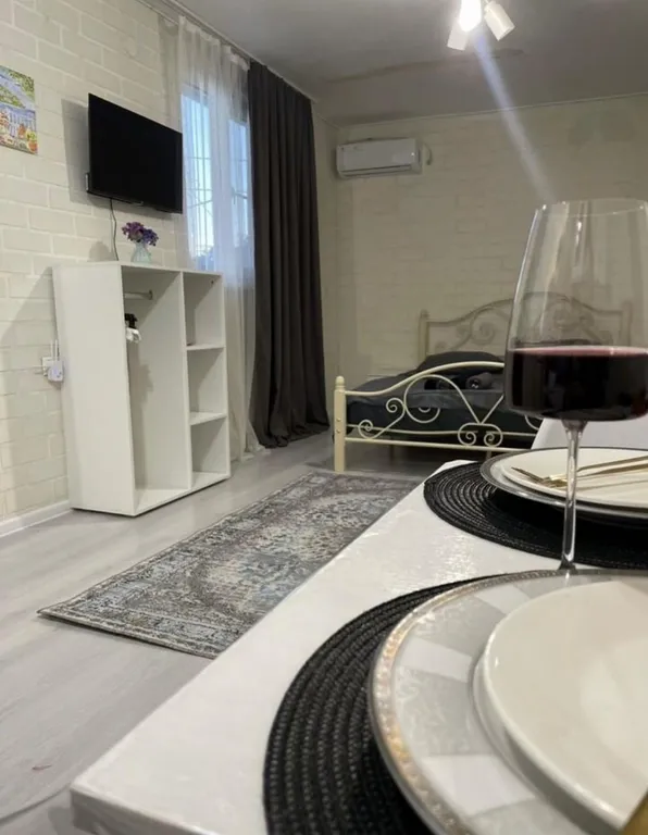 Отдельный домик студия в стиле лофт , со своей кухней и санузлом