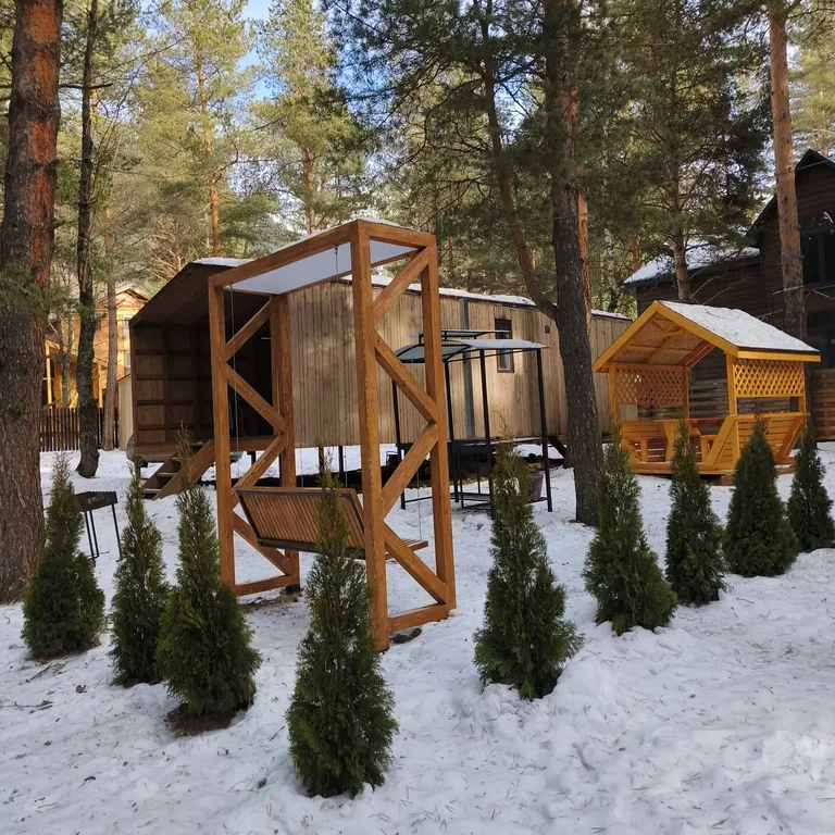 Коттедж Новый уютный дом в хвойном лесу вблизи поселка — Архыз