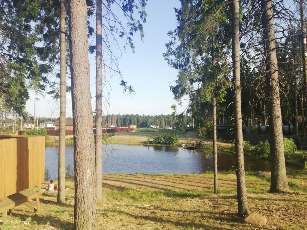 Уютный лесной домик на берегу ручья с выходом в лес