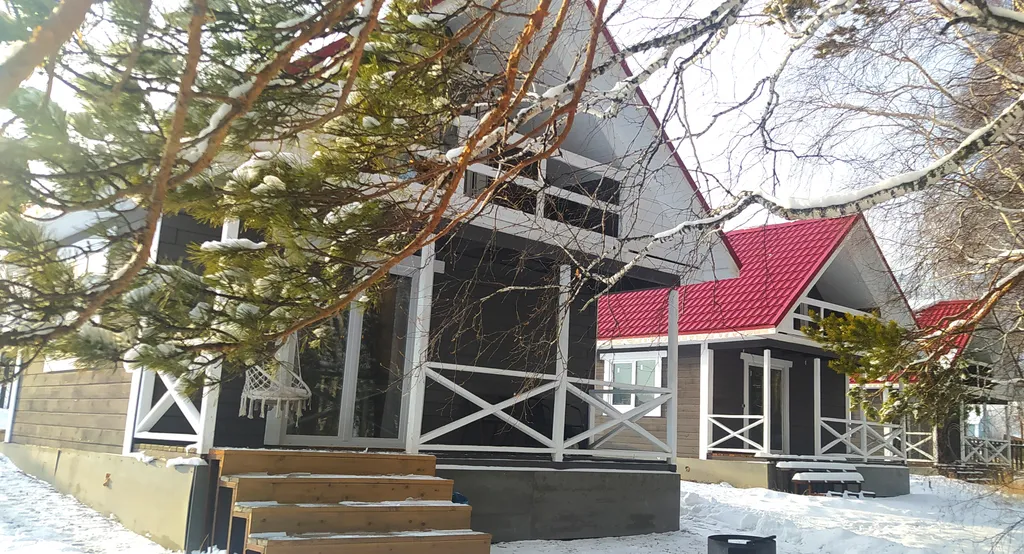 Лесной домик Калина с кедровой сауной, горячей купелью и видом на тайгу