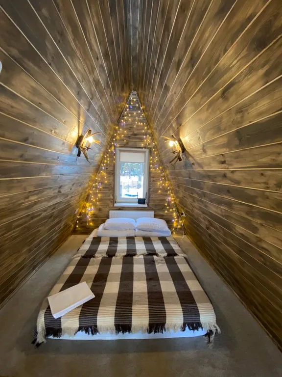 Pine house А-frame домик