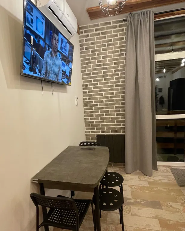 Red freezer apartament