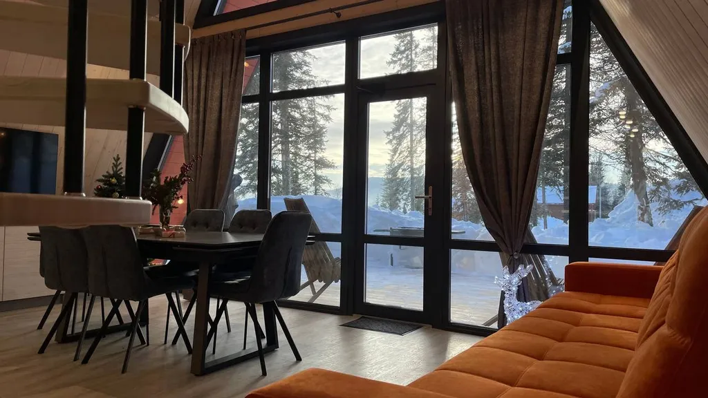 А-фрейм в лесу 100 кв м