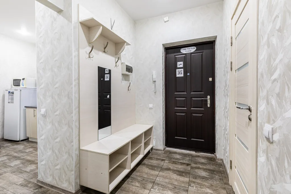 Квартира с 3 кроватями, панорамными окнами у аквапарка Ривьера
