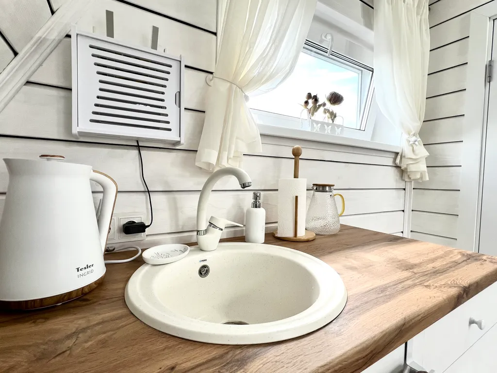 Уютный домик с банным чаном на территории