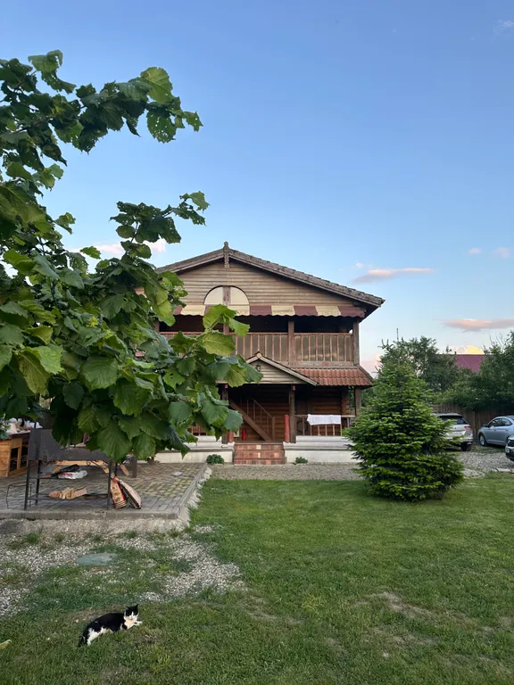 Дом из сруба с баней и бассейном