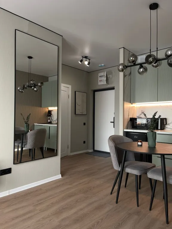 Апартамент с современным дизайном и изолированной спальней. 40м2