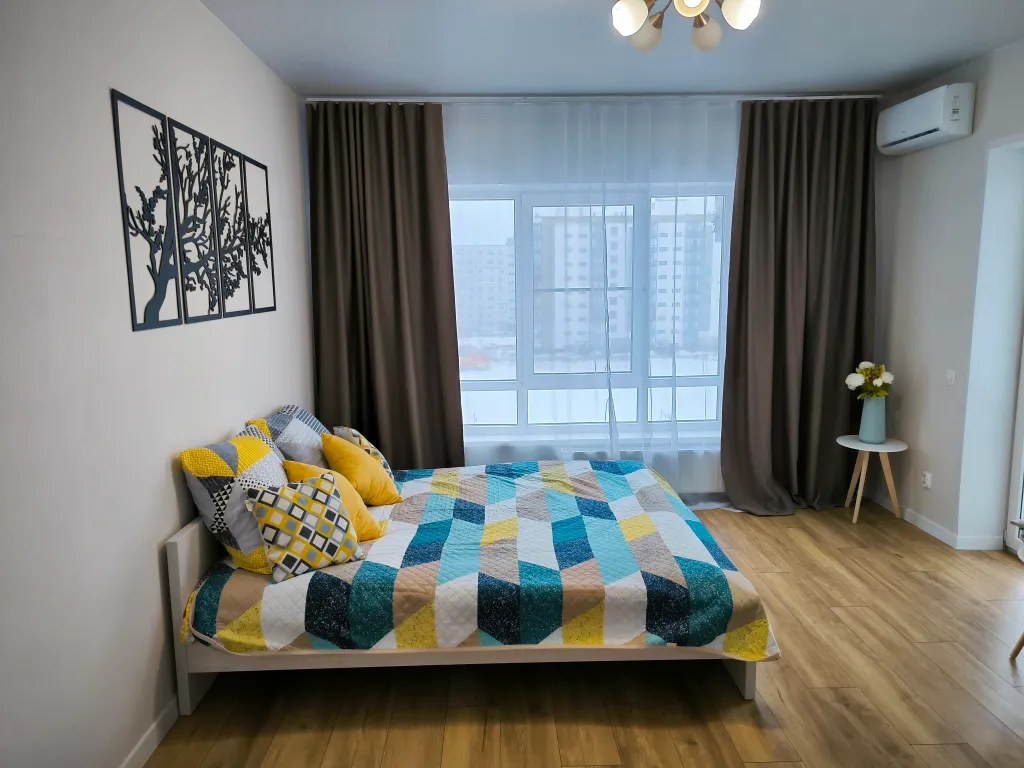 Уютная квартира с современным ремонтом, в новом доме