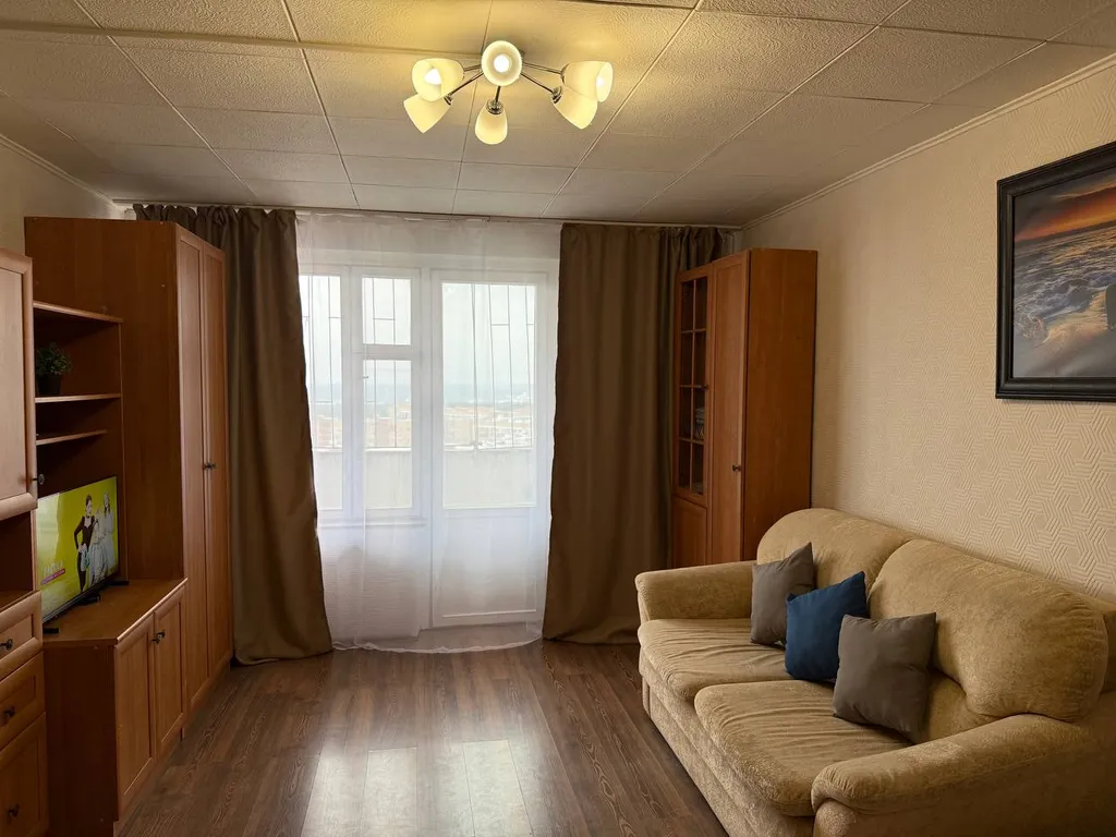 Уютная 1-к квартира с шикарным видом и большой кроватью