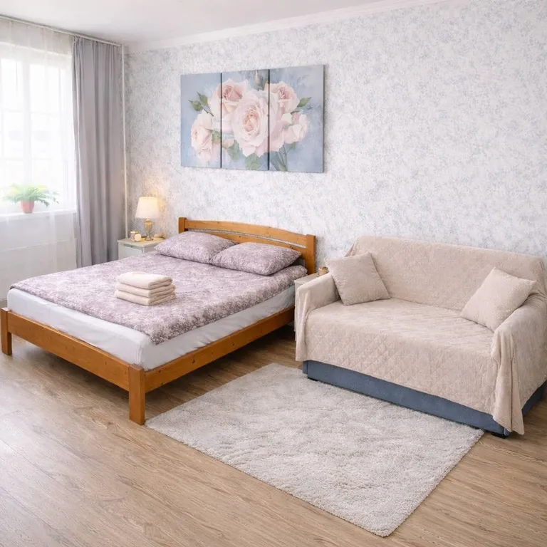 Светлая чистая квартира с хорошим видом