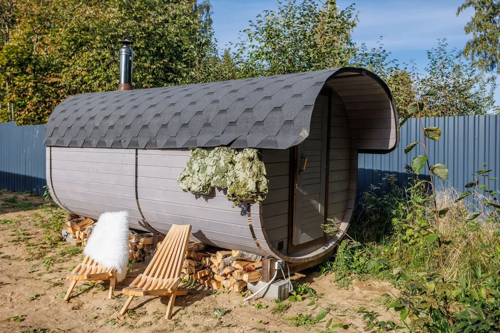 Дом Мая у озера с баней на дровах