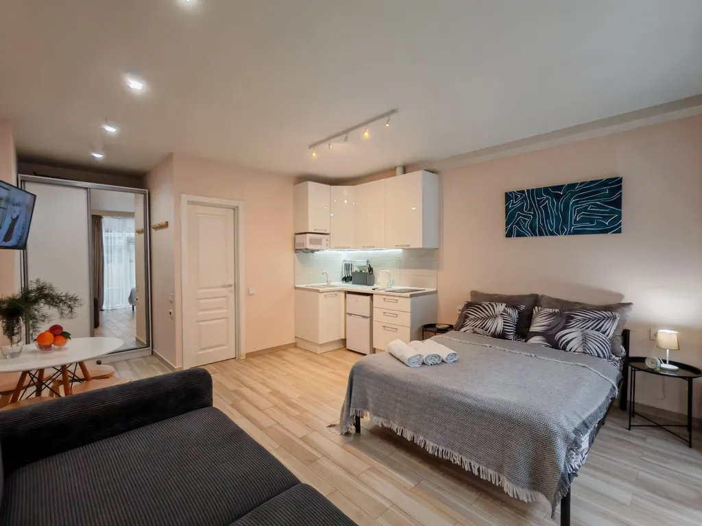 Уютная квартира-студия в центре горнолыжного курорта Красная поляна