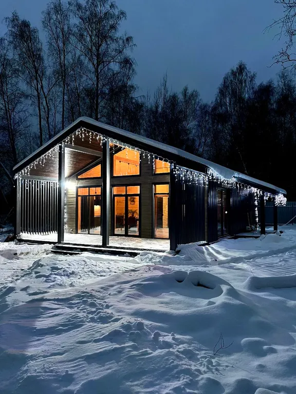 Коттедж Дом в стиле барнхаус с японской купелью фурако на террасе — аренда посуточно в Наро-Фоминск