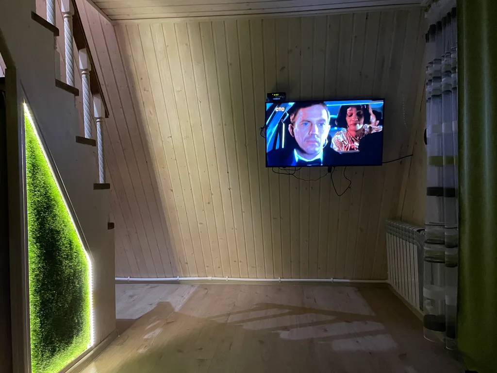 Домик в стиле A-frame с видом на горы