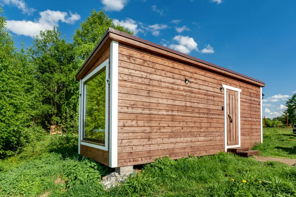 Домик на двоих с панорамным окном №3