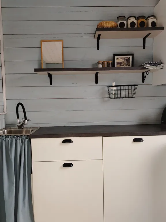 Голубой домик с баней