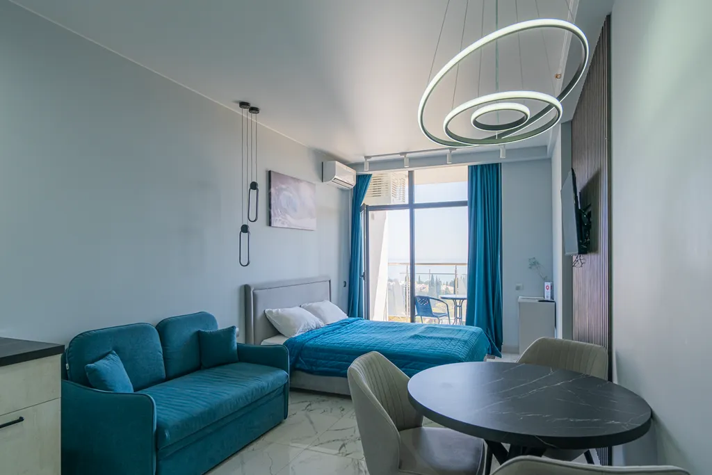 Дизайнерская студия Ls-blue curacao с видом на море с 3-го этажа