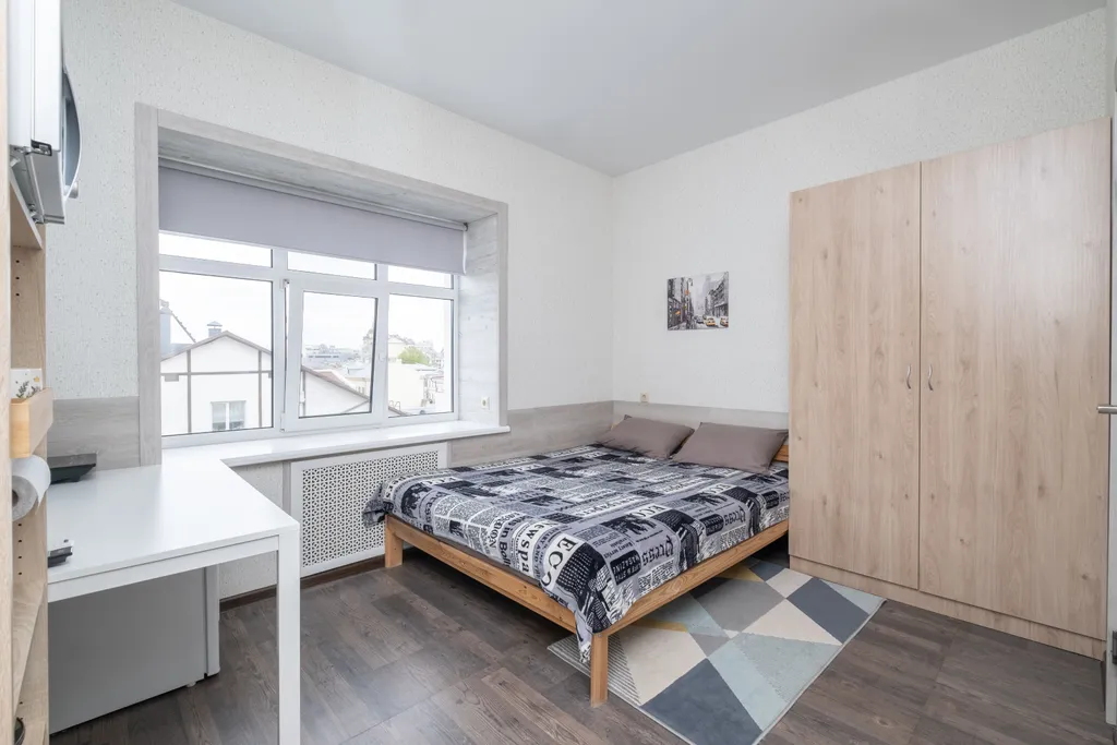 Современная студия с видом на исторический центр