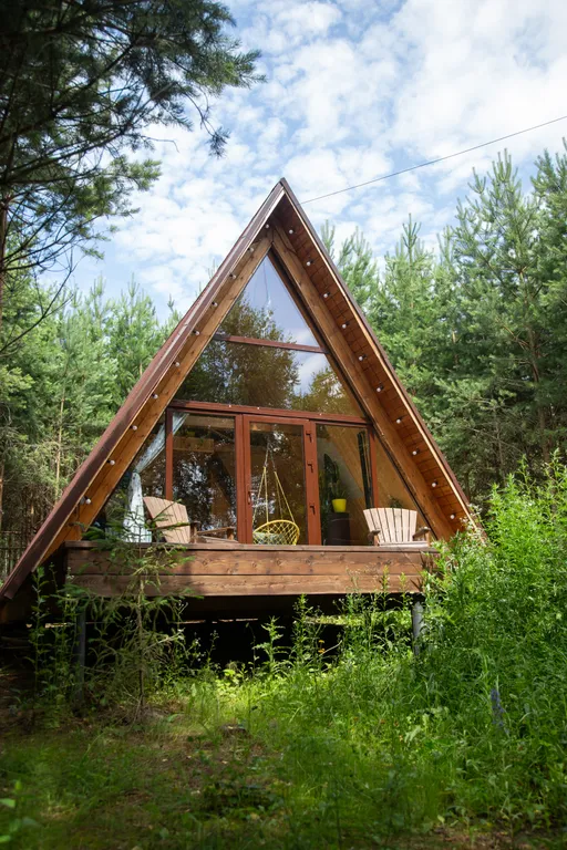 Коттедж Гостевой домик A-frame в сосновом лесу — аренда посуточно в Таруса