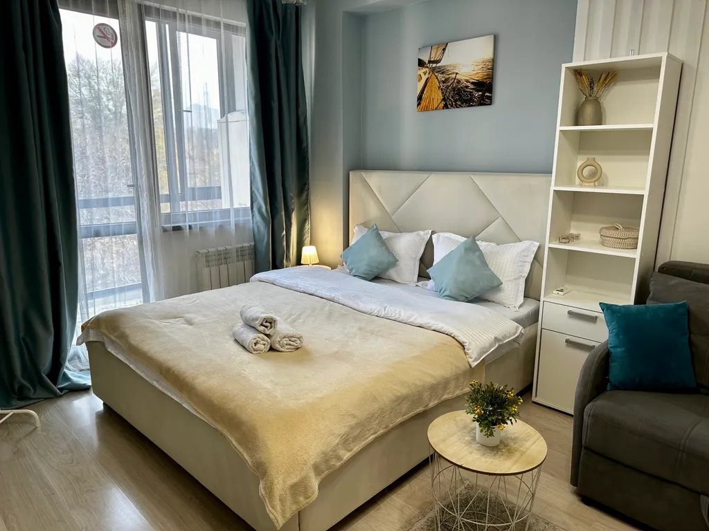 Студия с видом на горы у входа в Центральный парк