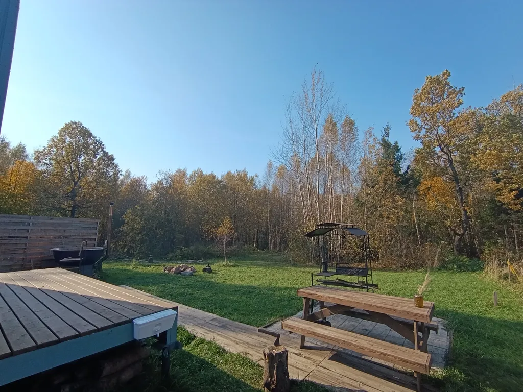 A-frame домик у леса