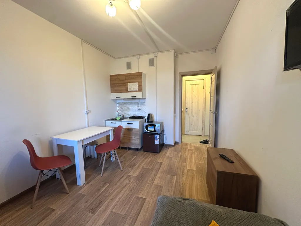 Студия со свежим ремонтом