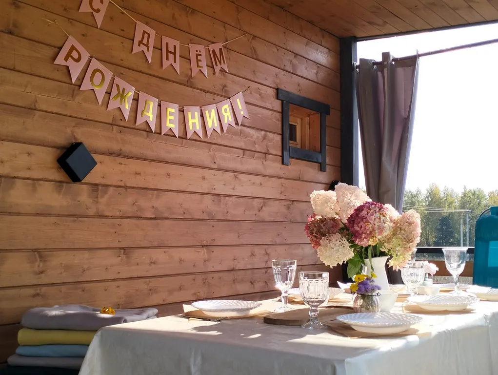 Уютный дом с баней и чаном