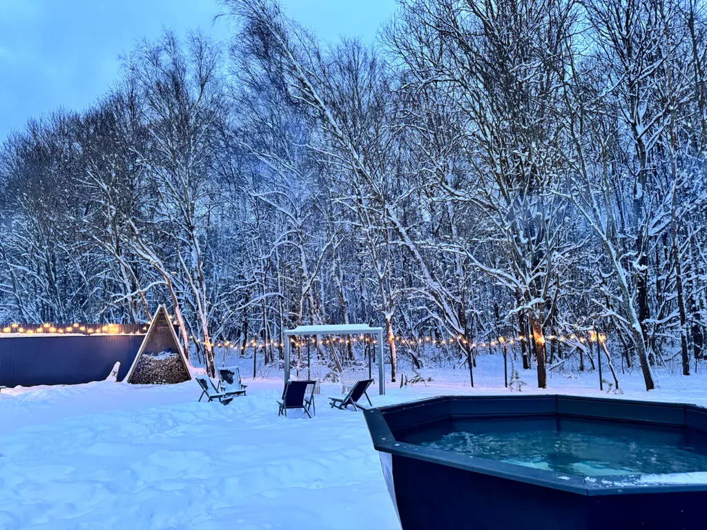 Коттедж Дом с баней и чаном у леса — Дубна