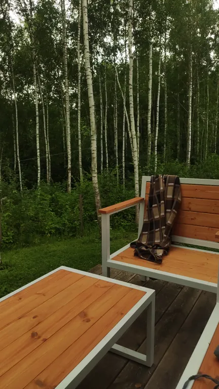 Дом в лесу с панорамным видом