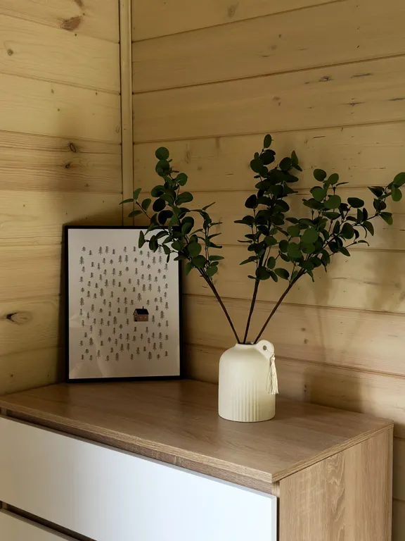 Дом в лесу с сауной в стиле барнхаус