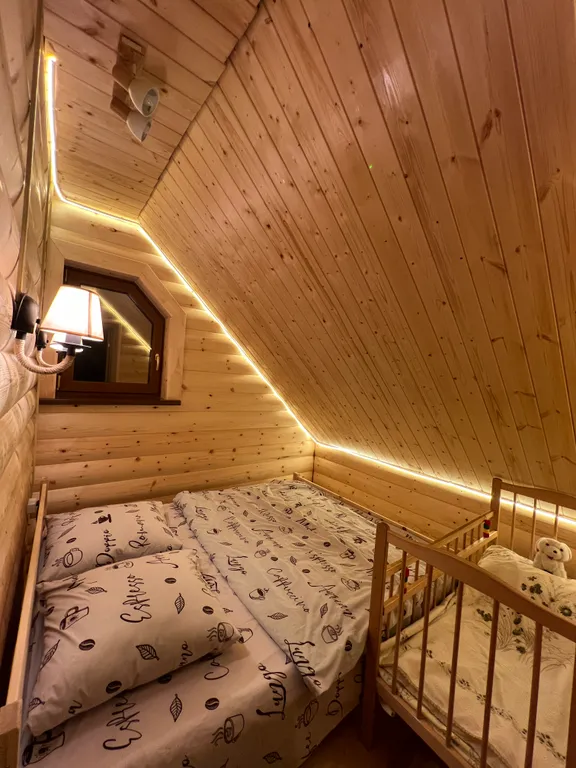 Загородный коттедж из сруба с баней, чаном, купелью и мангальной зоной