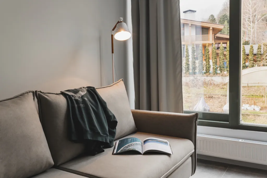 1-комнатные апартаменты с видом на горы и бассейном