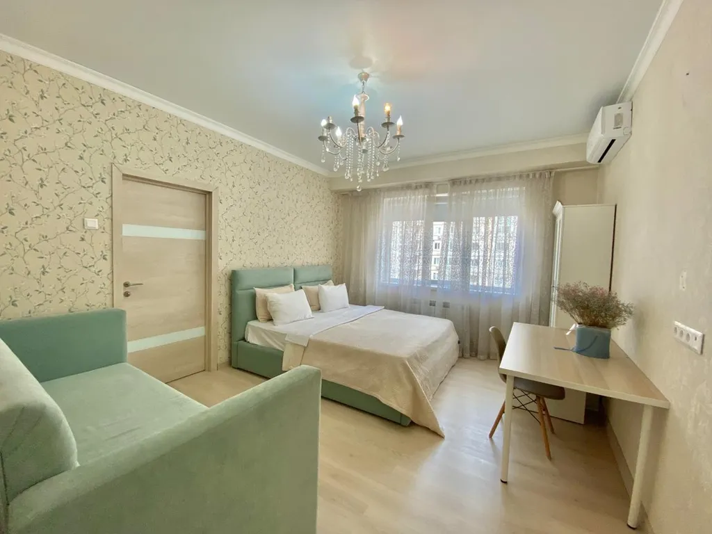 Просторная 2-комнатная квартира в ЖК Шахристан — аренда посуточно в Алматы