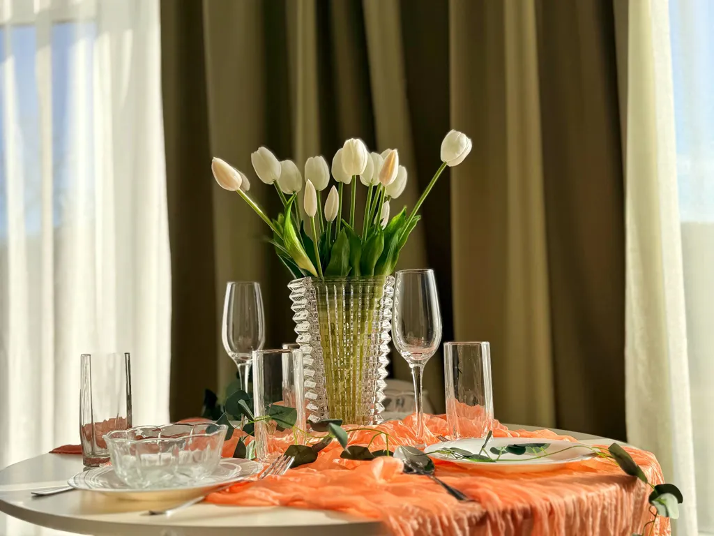 Апартаменты с видом на море. 3 минуты до пляжа. Для пятерых