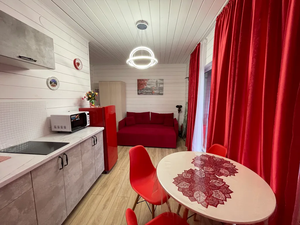 Эко дом под ключ на море на 4 человека, красный бархат