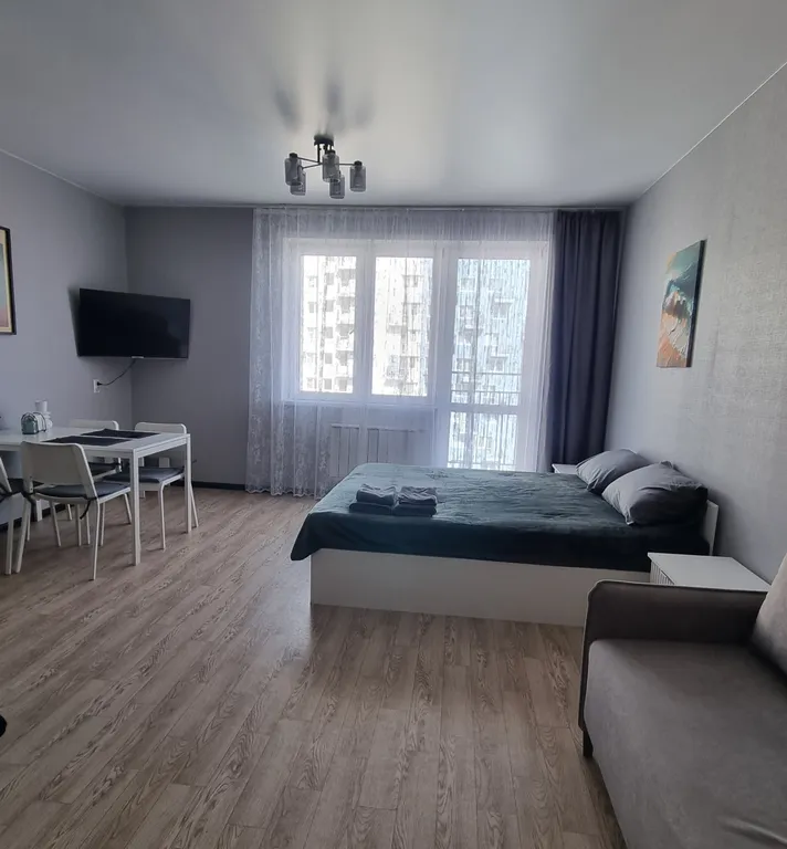 Квартира Квартира- студия с шикарным видом на город с 22 этажа — Красноярск