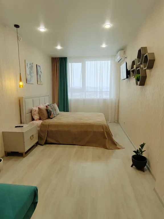 Панорамная квартира на верхнем этаже с видом на город