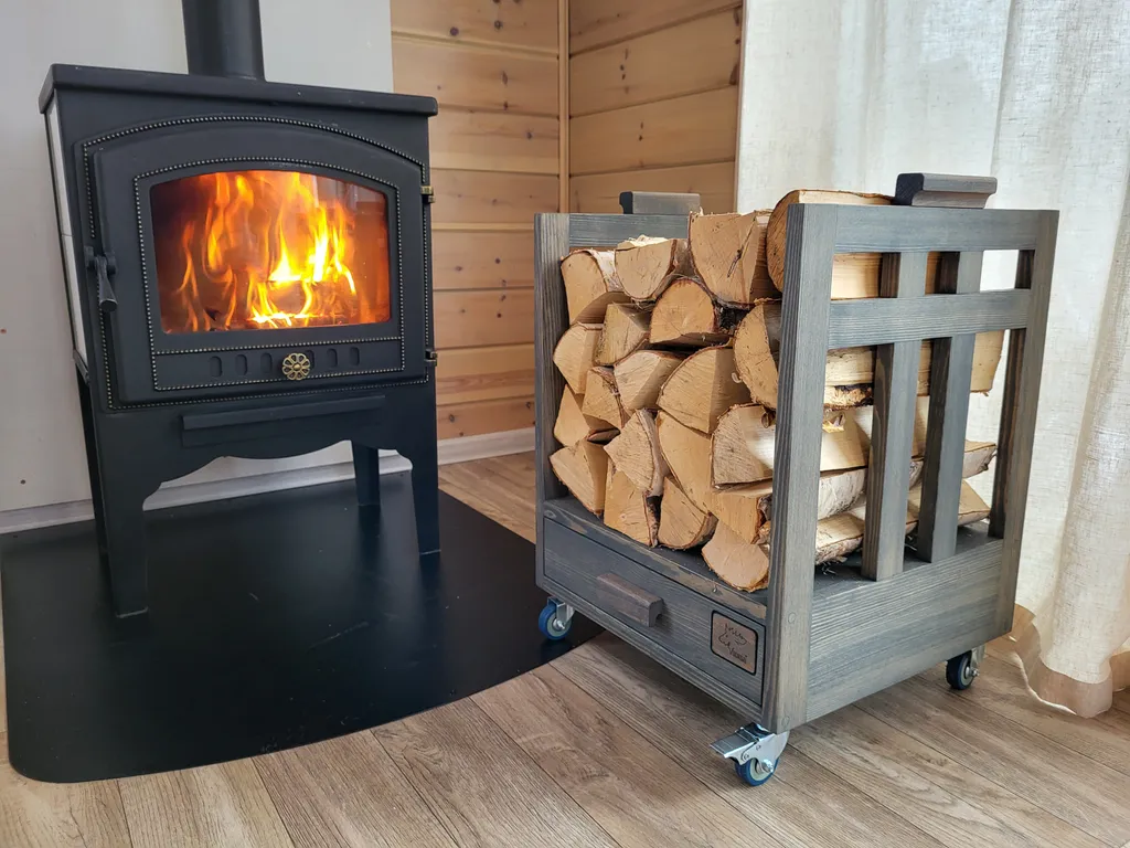 Дом на берегу реки, заснеженный лес, хаусбот