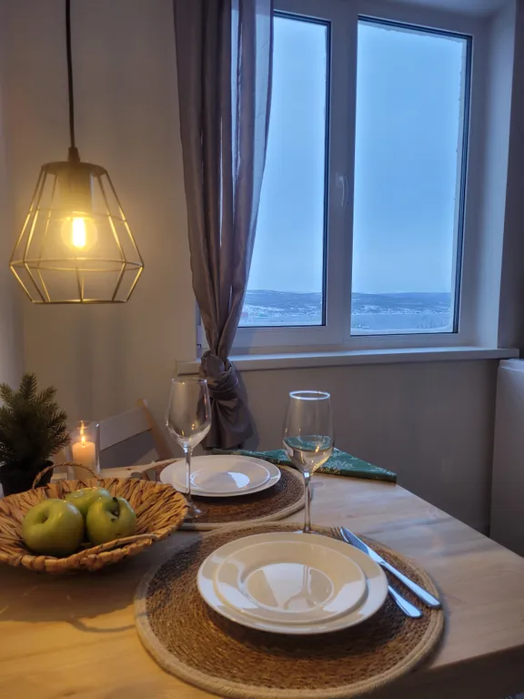 Уютная квартира с панорамным видом на город и Кольский залив