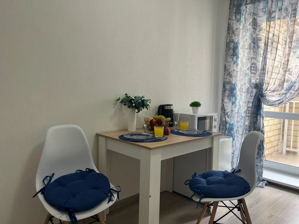 Светлая квартира с видом на закат в современном ЖК Геометрия