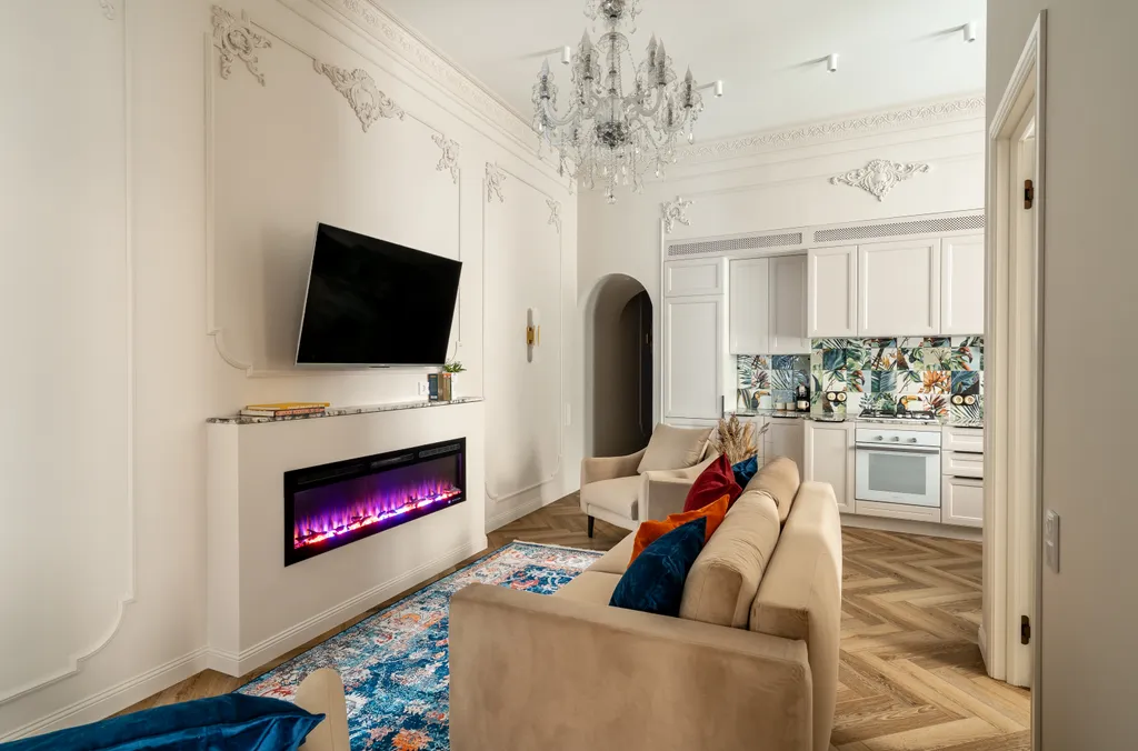 Квартира Дизайнерские апартаменты с камином в самом центре — Санкт-Петербург