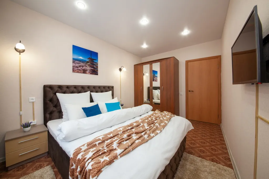 Двухкомнатная квартира, расположеная в новом центре города