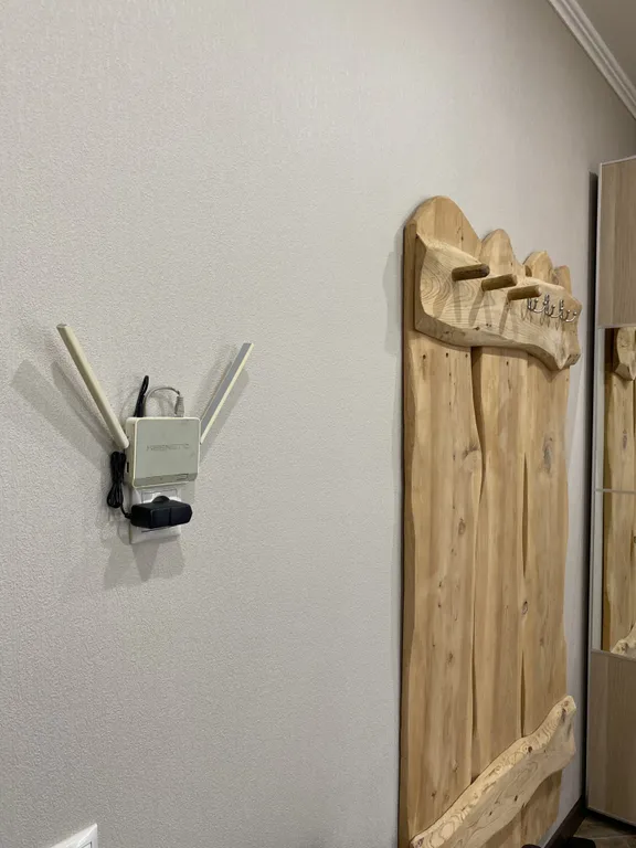 Евродвухкомнатный апартамент с балконом и видом на пик Аибга