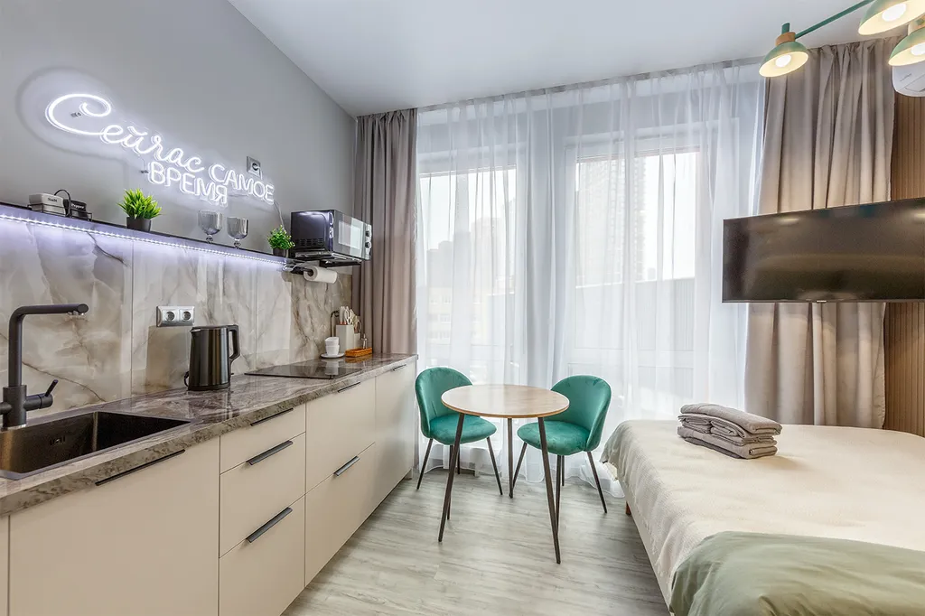 Квартира Квартира Уютная дизайнерская студия — Москва