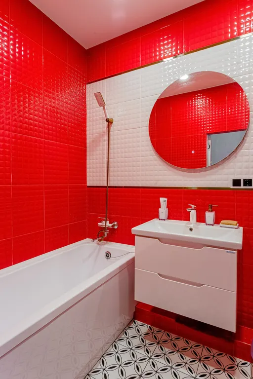 Квартира Red красный apartments квартира премиум с дизайнерским ремонтом — Мирное