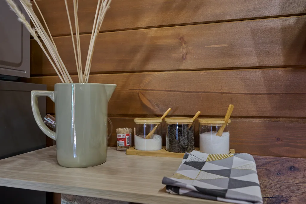 Коттедж Коттедж Шале с 1 спальней, кухня-гостиная с диваном и ванной комнатой — Мезмай