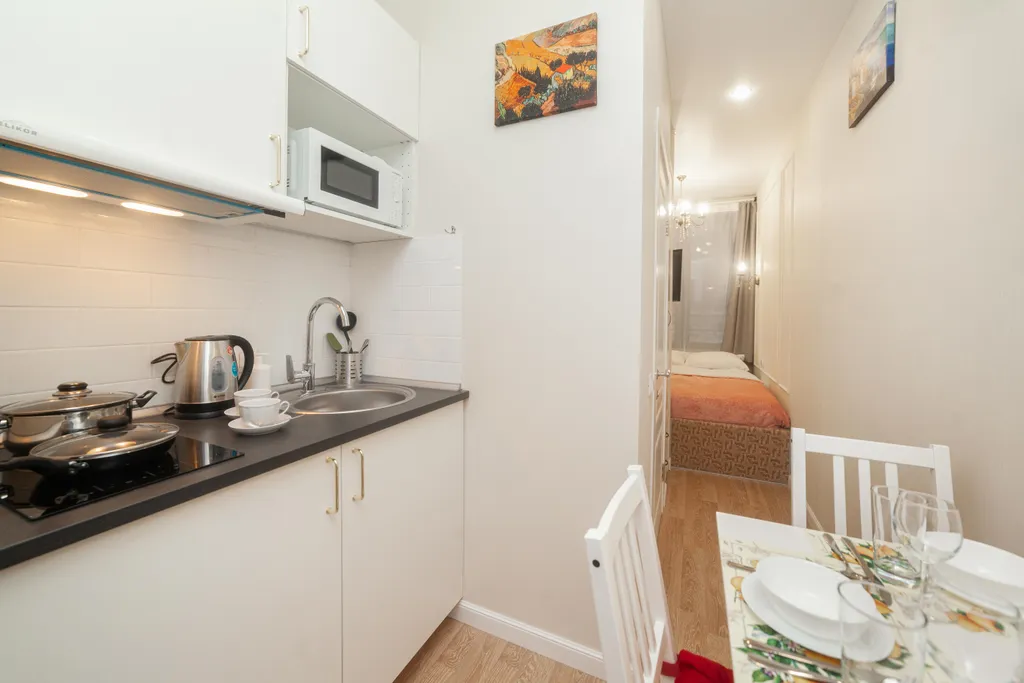 Квартира Квартира Уютная светлая студия рядом с метро дмитровская — Москва