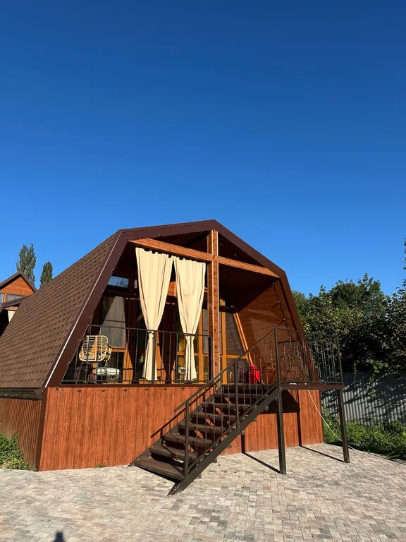 Коттедж Коттедж Шале с 1 спальней, кухня-гостиная с диваном и ванной комнатой — Мезмай