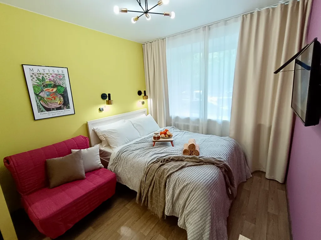 Стильная студия для семьи из 3х человек возле ЖД Вокзала